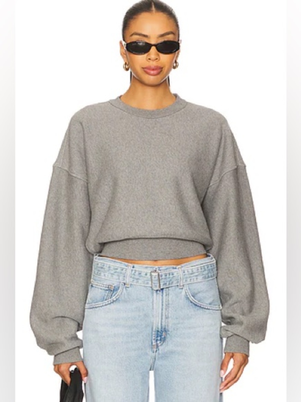 New without tags!! Agolde Kit Sweatshirt in Heathered Gray - Medium